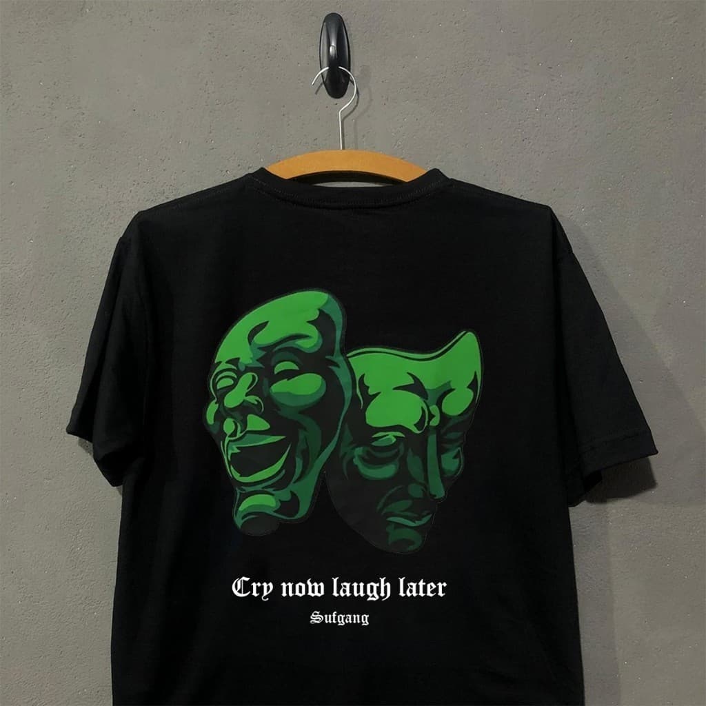 Camiseta CRY NOW F/C Camiseta Básica de Algodão, Estilo e Conforto