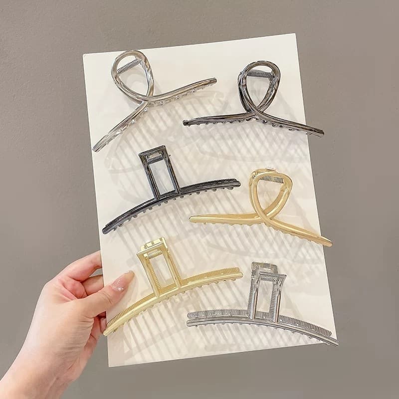 13cm Prendedor De Cabelo G Metal Presilha Piranha  fashion