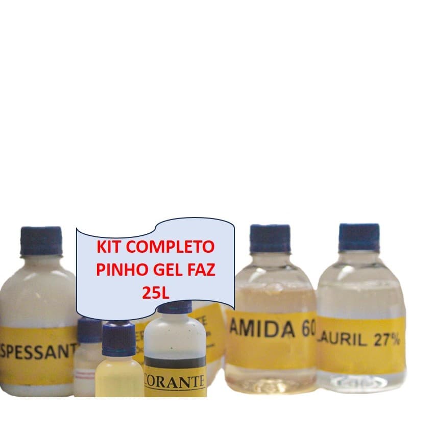 KIT PINHO GEL FAZ 25L COMPLETO