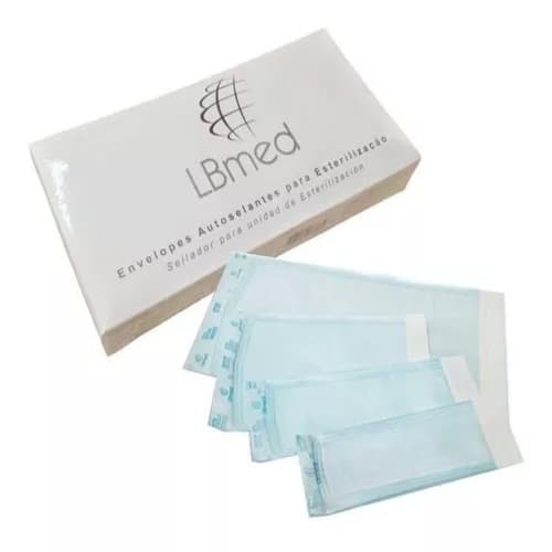 Envelope Autoselante Esterilização 5x13 Com 400 Unidades Estética Brocas Nails