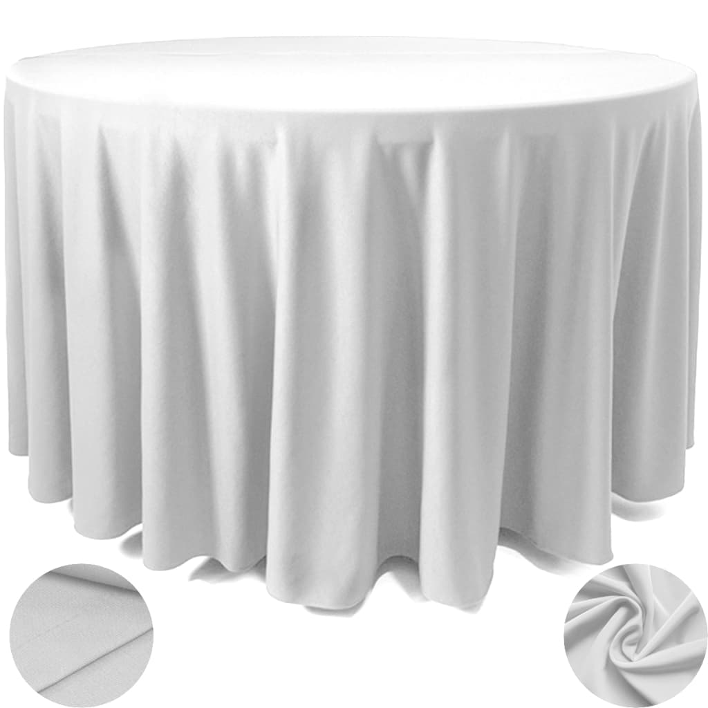 Toalha De Mesa Branca Reveillon Ano Novo 5 Unidades PCasa-Evento Luxo - Casamento Oxford 1,50m