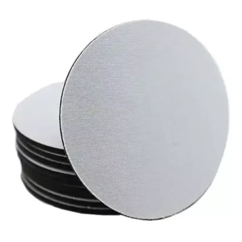 Descanso Porta Copo Branco Bolacha Sublimação - Kit 20 un.