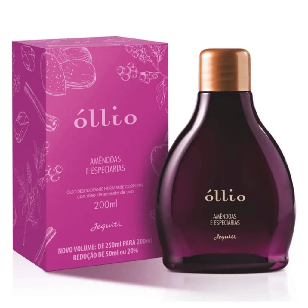 Óllio Amêndoas e Especiarias Óleo Hidratante 200ml - Jequiti