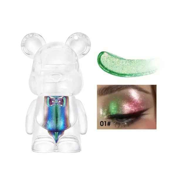 Sombra de olhos e brilho labial com glitter - À prova d'água e de longa duração COR 1