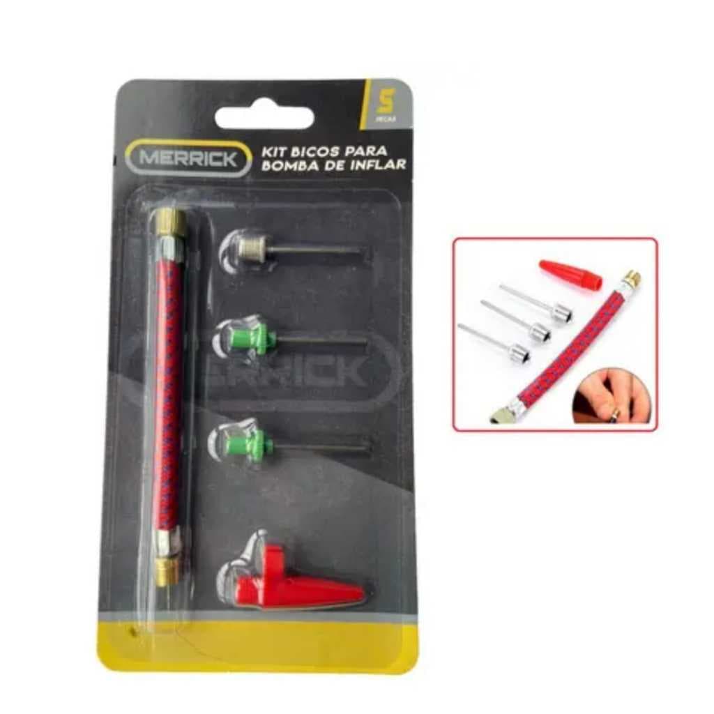 Kit Bicos Para Para Bomba De Ar Com Ele Você Pode Inflar Todos Os Tipos De Bolas E Balão