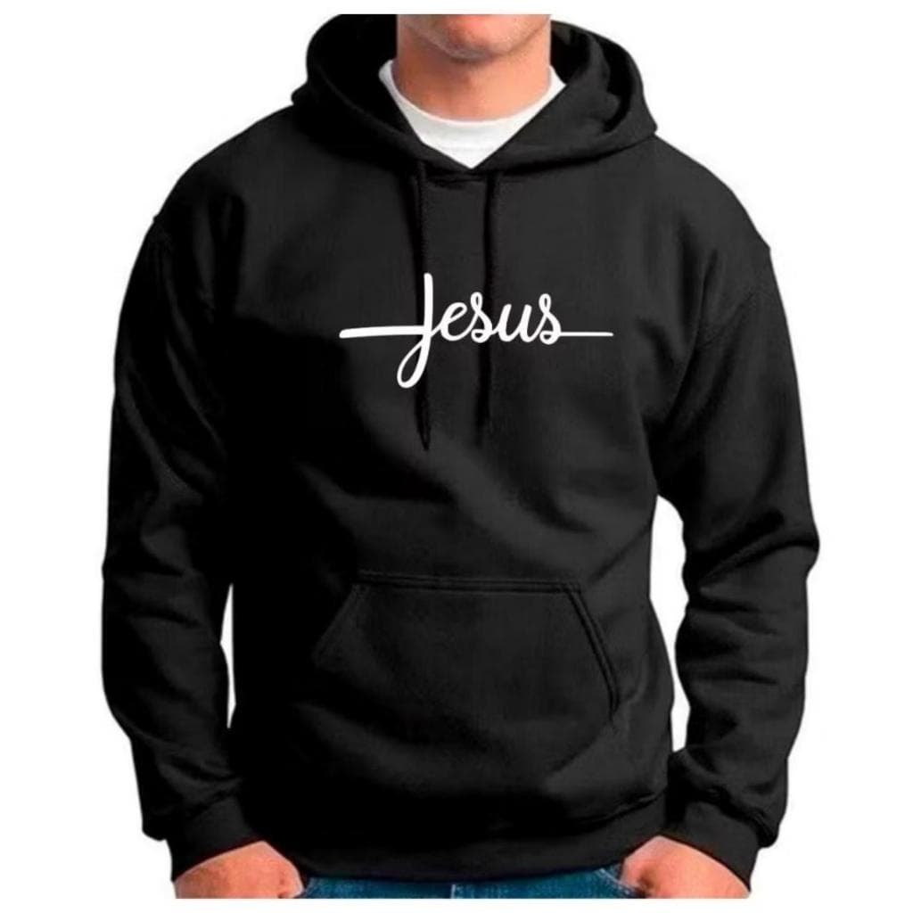 Blusa Moletom Adulto e Infantil Fé Religioso Gospel Feminino Masculino Casaco JESUS