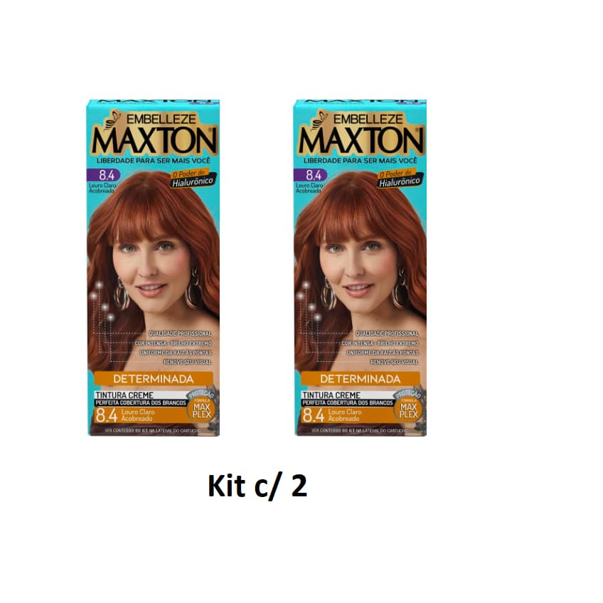 Maxton - Kit c/ 2 coloração 8.4