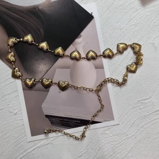 Cintos Femininos Dourados Metal Com Correntes Acessório De Moda Diversos Modelos