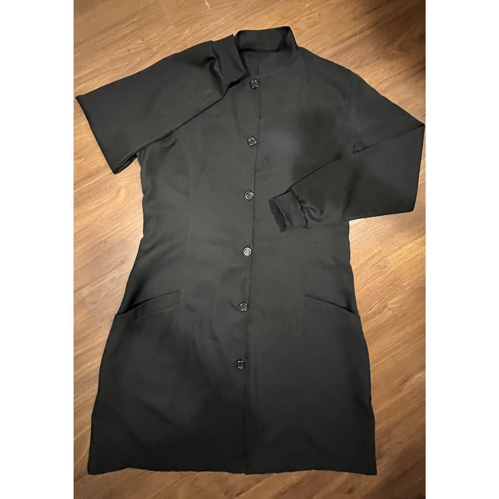 Jaleco Feminino Gola Padre Bordado (enviar o logo particular antes)