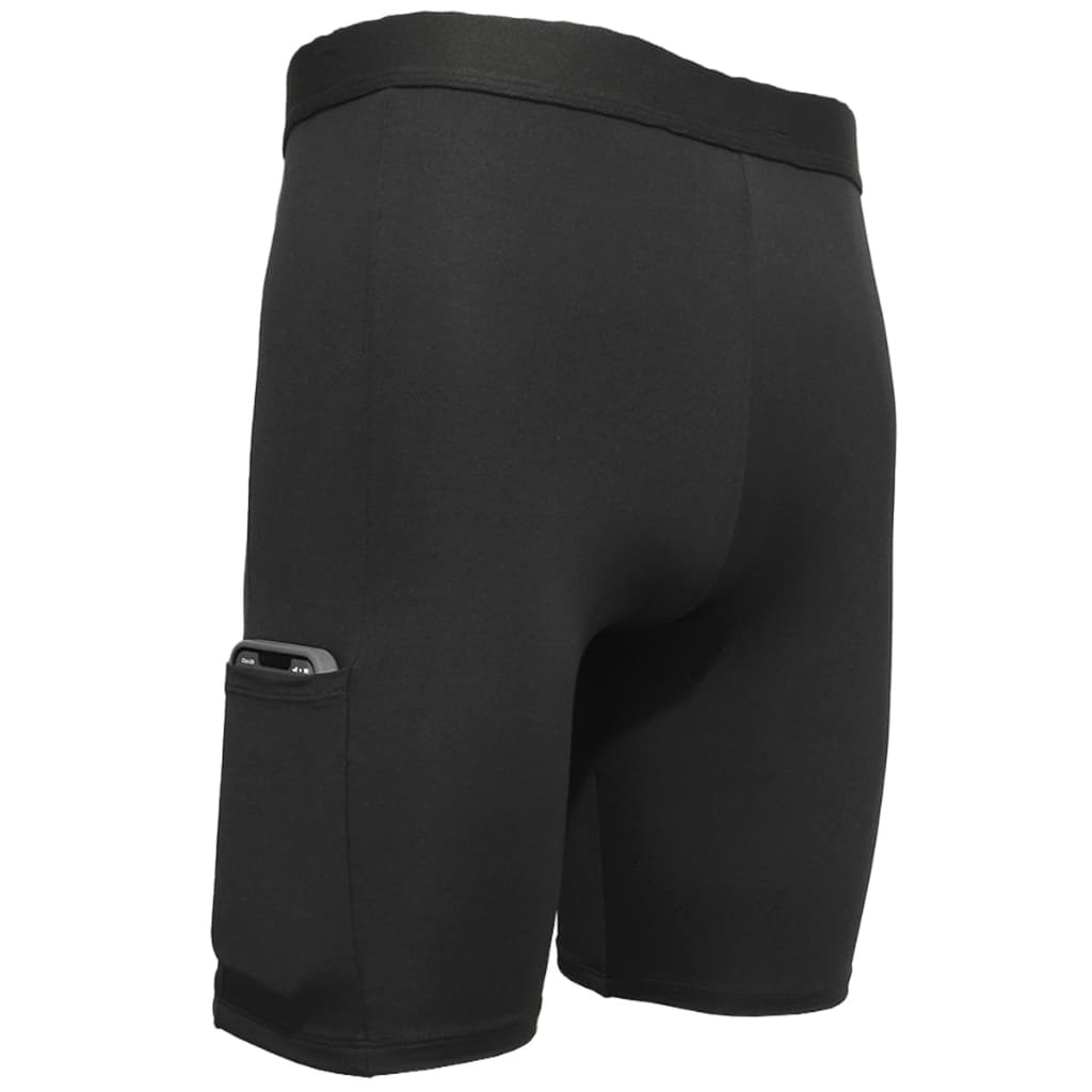 Bermuda Térmica Masculina com Bolso Segunda Pele Corrida Ciclismo Bicicleta Proteção UV Esportes