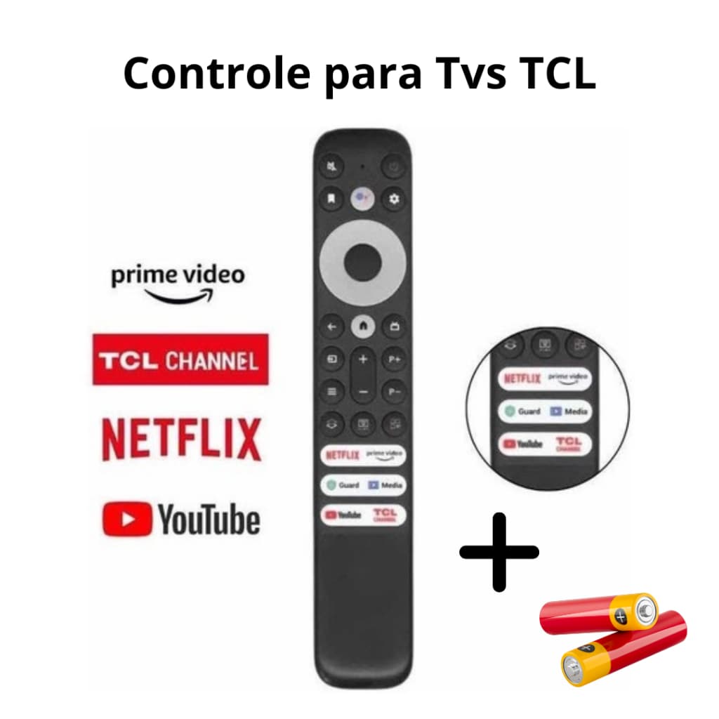 Controle Remoto Compatível Com Smart TV TCL