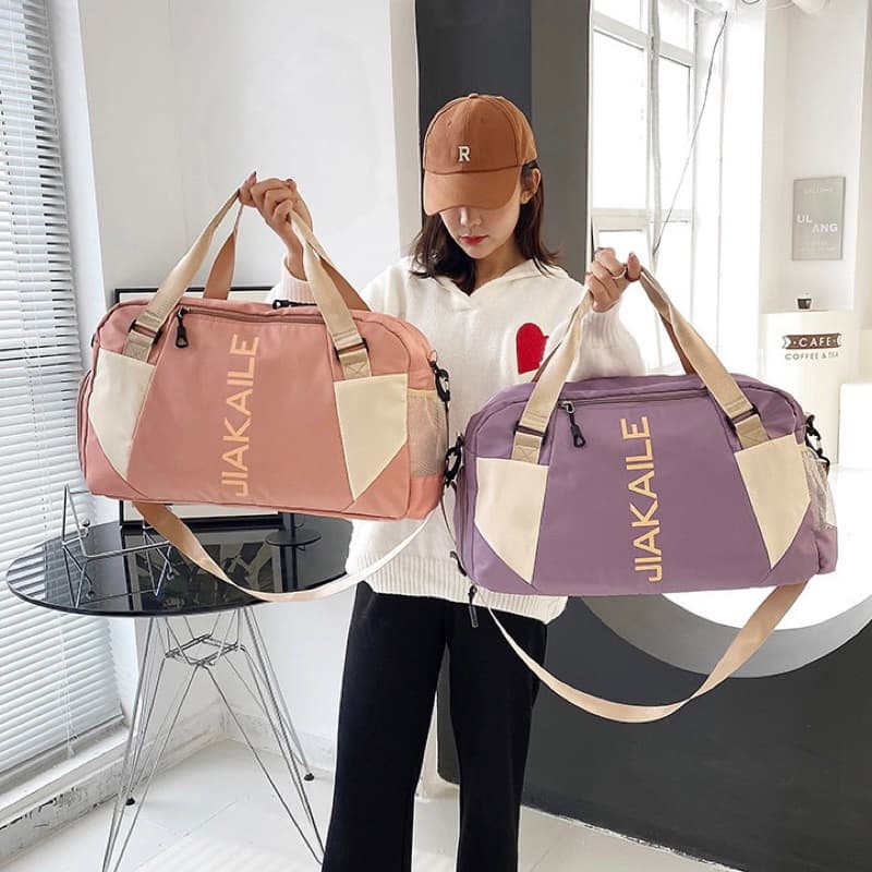 Bolsa de Viagem Grande Impermeável Com Alça Transversal Bolsa Esportiva Academia Mala de Mão Unissex