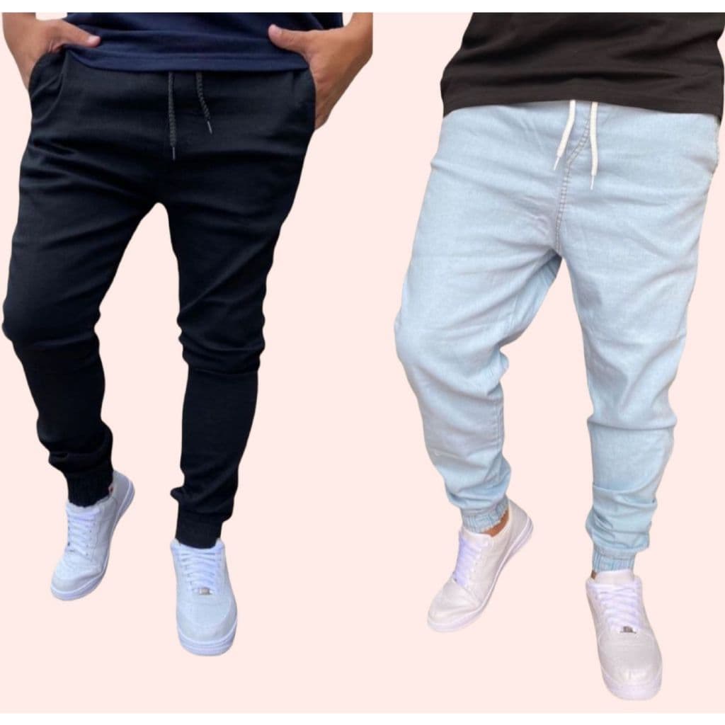 Kit com 2 Calças Jogger Masculinas SlimFit