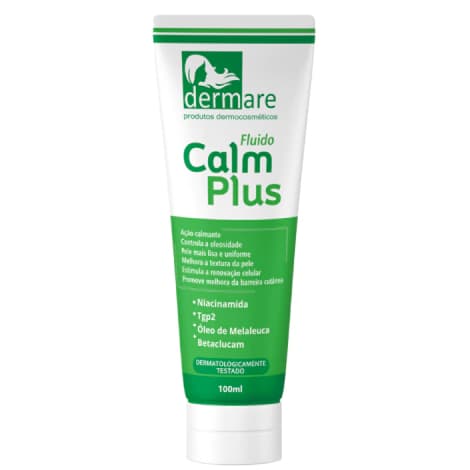 Fluído Calmante Calm Plus Controle oleosidade Dermare - 100ml