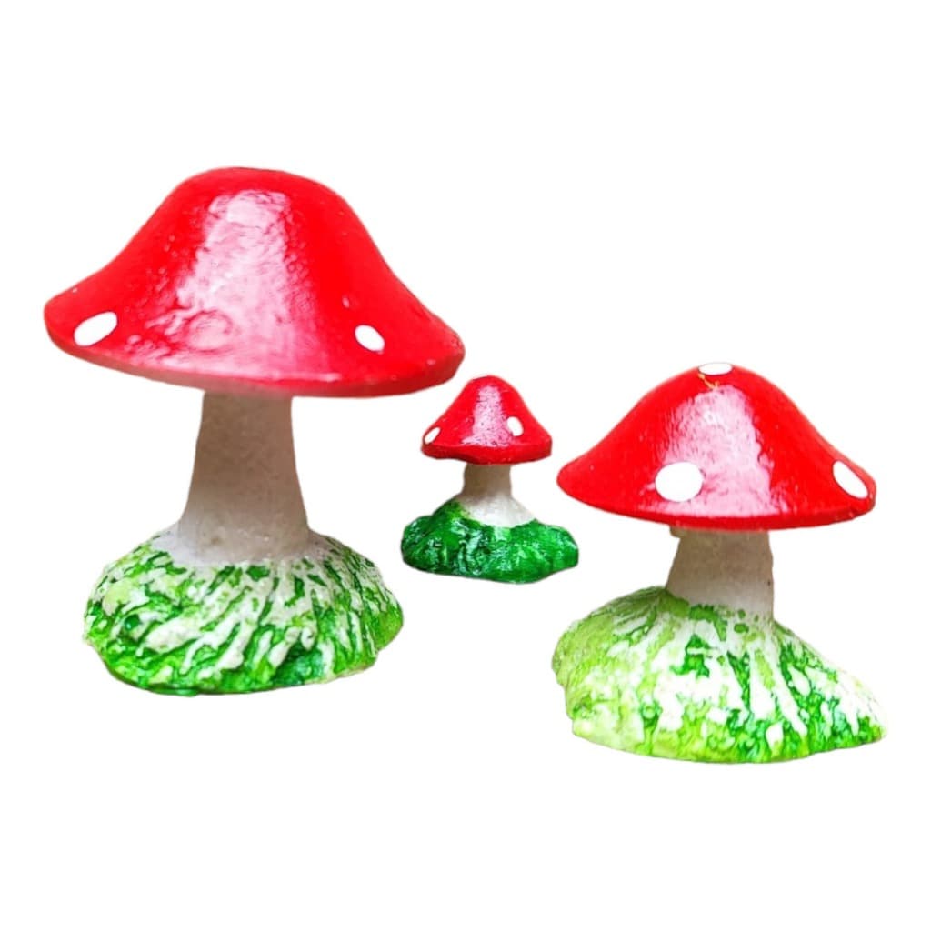 Cogumelo Enfeite Para Aquário Peixe Betta Vaso Suculenta Mini Mundo Jardins Vasos Suculentas Decoração