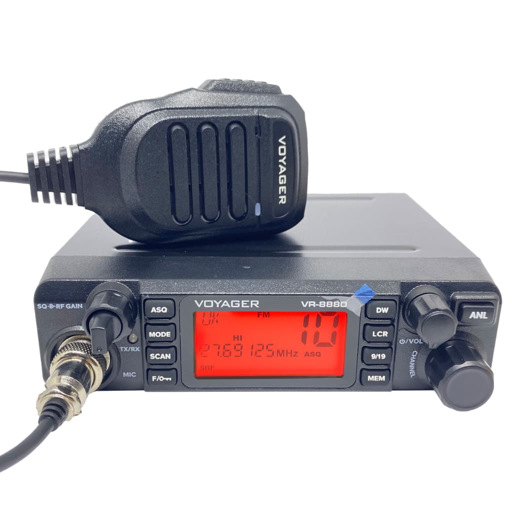 Rádio PX Voyager com 80 Canais VR-8880 Faixa Cidadão Amador AM / FM