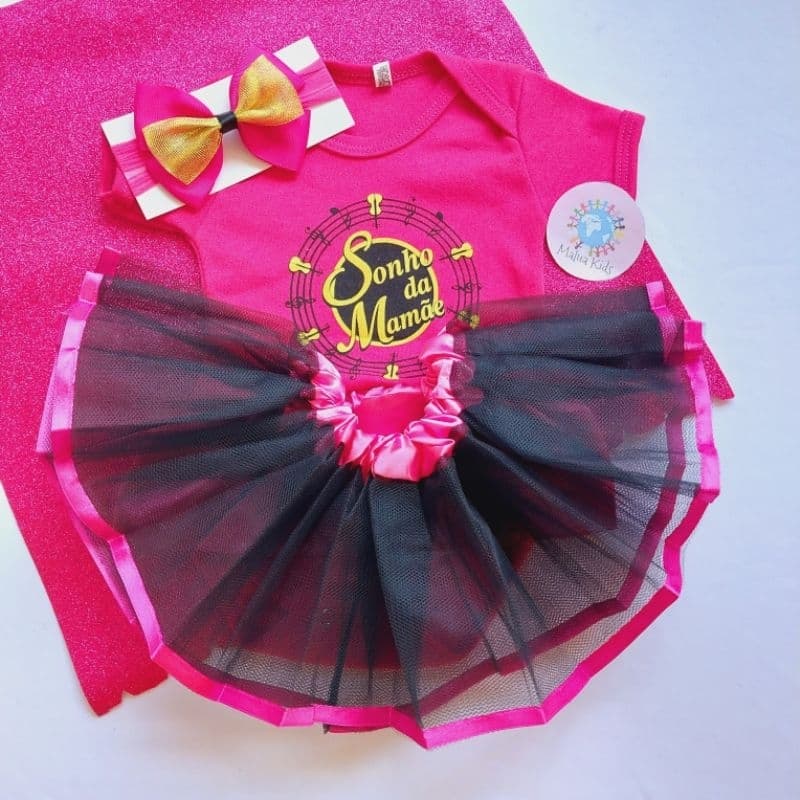 Promoção Body Sonho da Mamãe Body Mesversário/Fantasia Roupas de Bebe