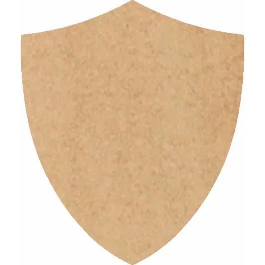 Escudo liso 40cm em Mdf Crú de 3mm