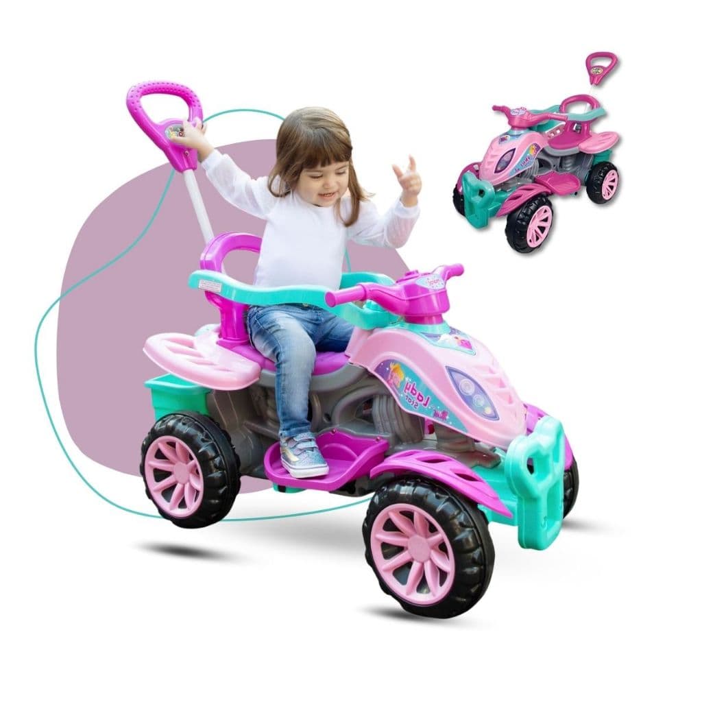 Carrinho de Passeio e Pedal Maral Quadriciclo Lady Star 30kg