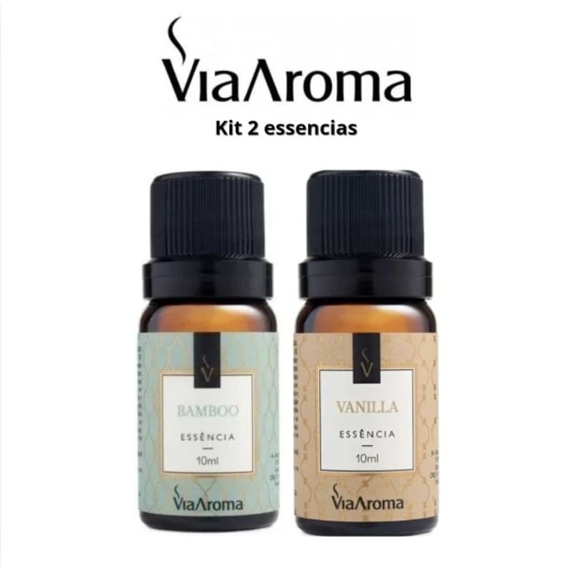 2 Essências Para Aromatizador  Difusor Elétrico de Ambiente Via Aroma 10ml