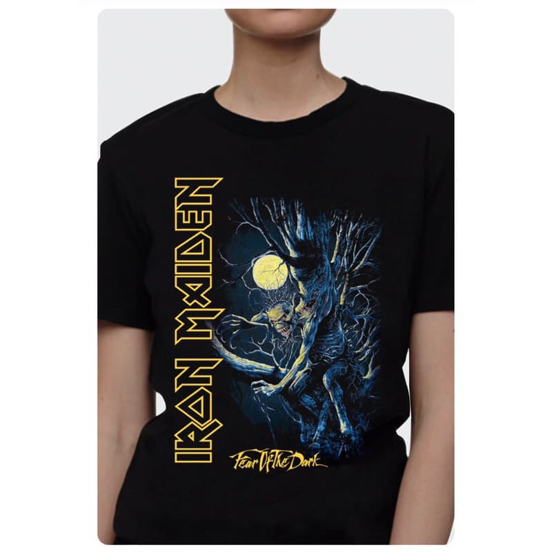 Camiseta rock heavy metal Iron Maiden - Fear of the Dark Consulado do Rock