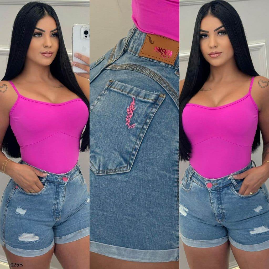 Shorts Jeans Sal E Pimenta Original Modinha Blogueirinha 1
