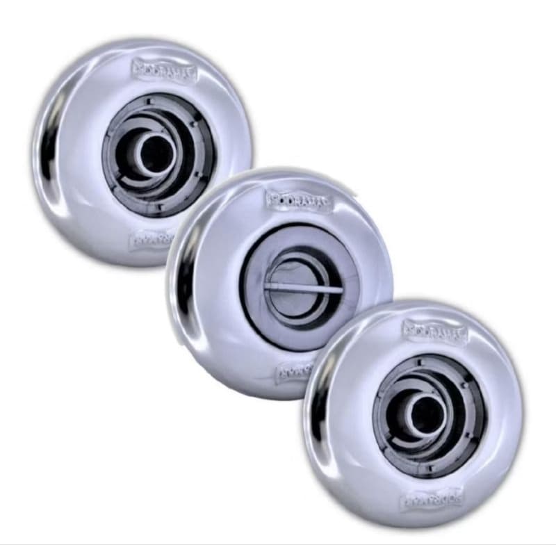Kit Piscina Alvenaria Sodramar, 2 Bico Retorno + 1 Dispositivo Aspiração Inox + Adaptador para Mangueira 1.1/2
