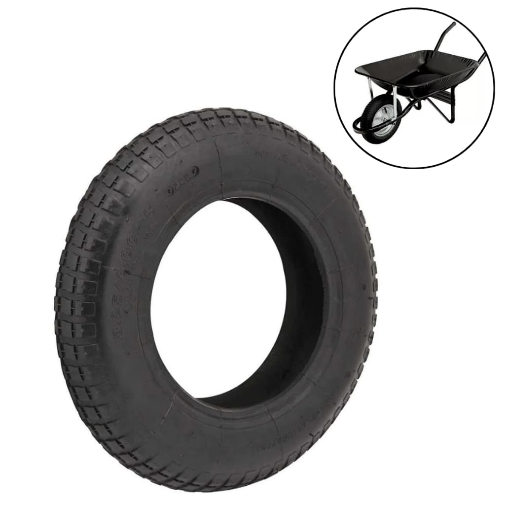Pneu 3,25x8 2 Lonas para Carrinho de Mão / Carriola – Nylon Resistente