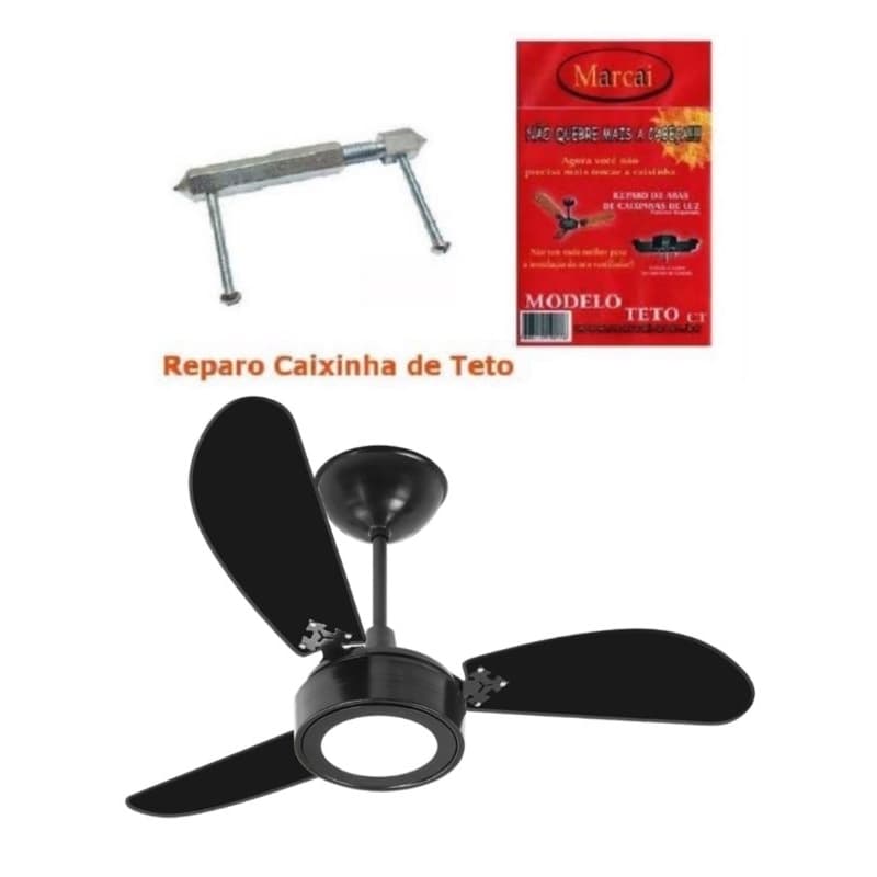 Suporte Ventilador Teto Fixador Caixinha Luz