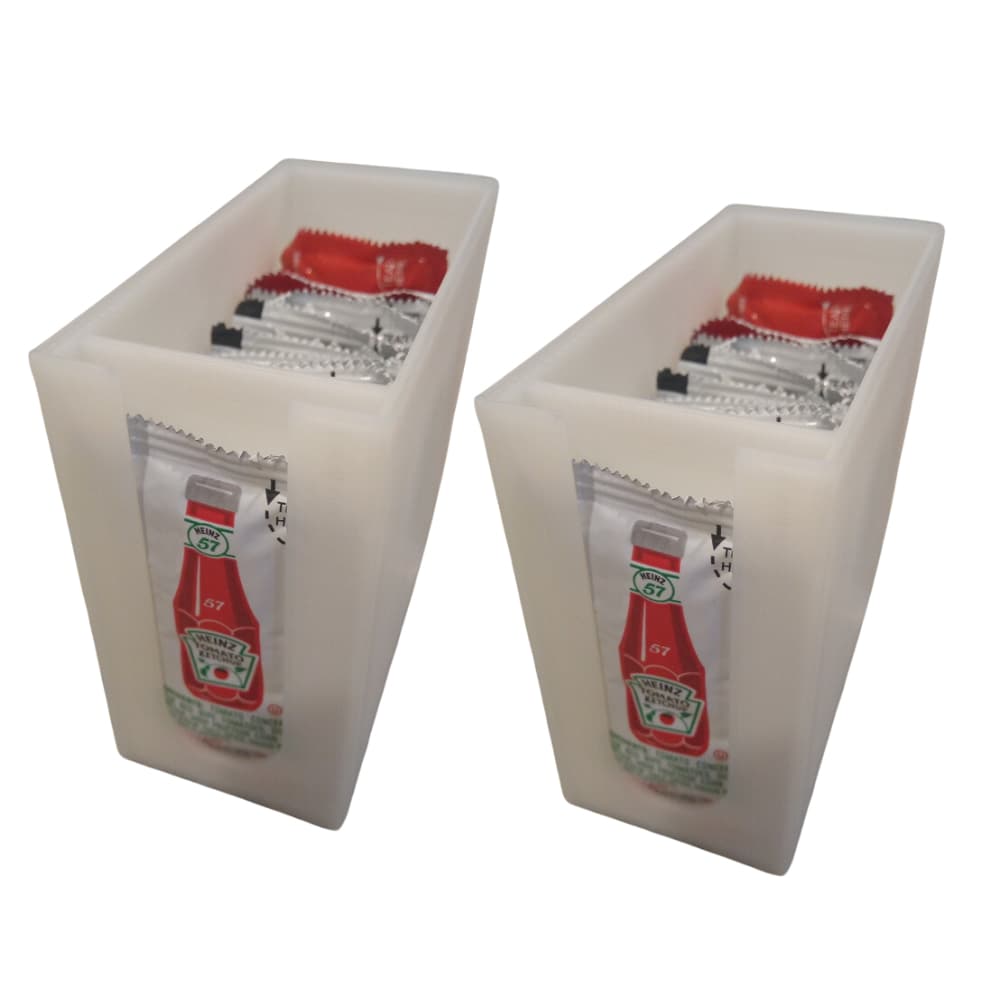 4 Porta Sachês Molhos Porta Geladeira Dispenser Armazenamento Condimentos