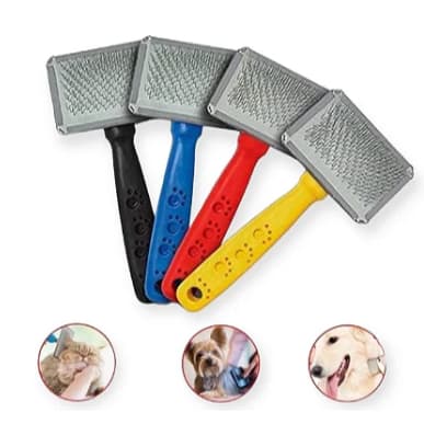 Rasqueadeira Cerdas De Aço Inox Escova Pelos Patinhas N1Cães Gatos Pet