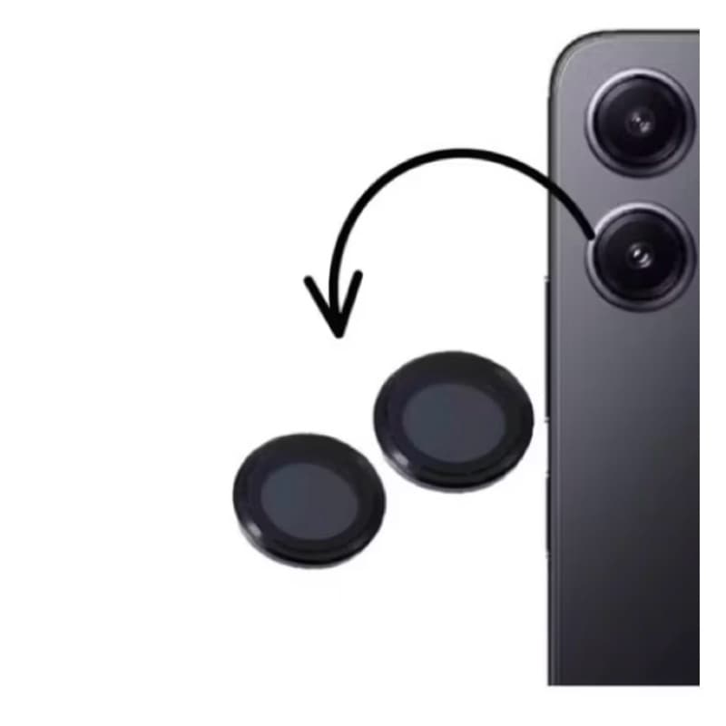 Película Traseira Câmera Metálica Xiaomi Redmi Note 12 4G Vidro 3D Anti-Impacto