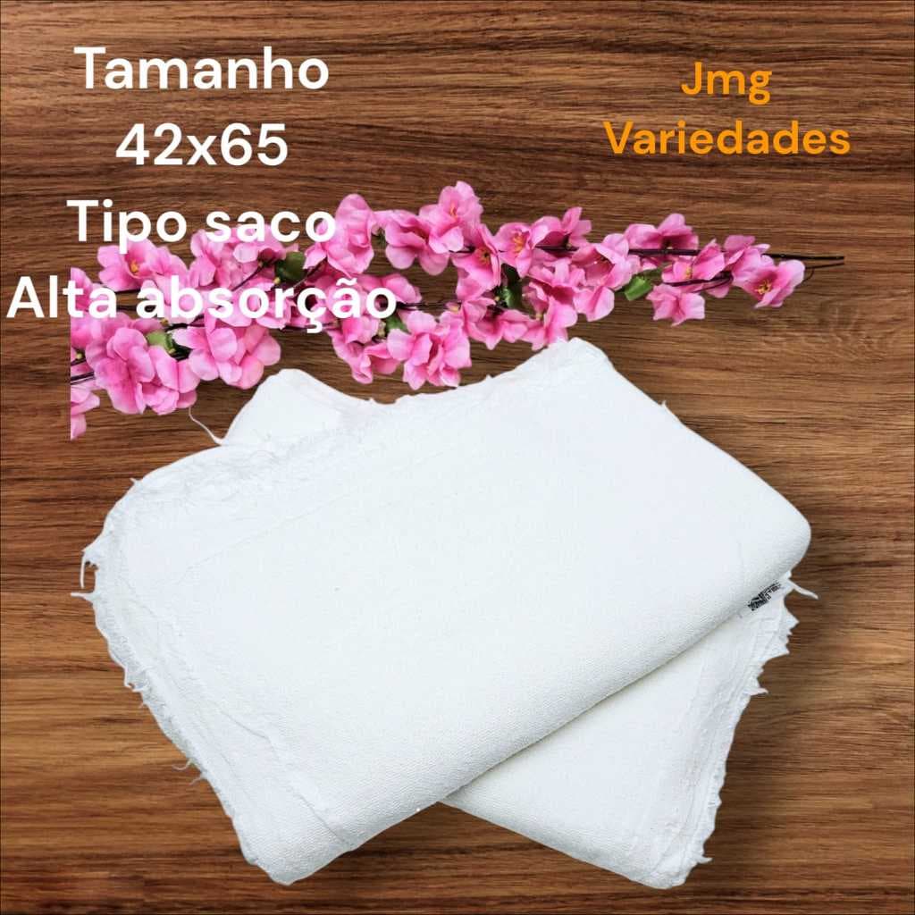 Kit 20 Pano Chão Saco Alvejado Branco 63x41 Atacado Limpeza
