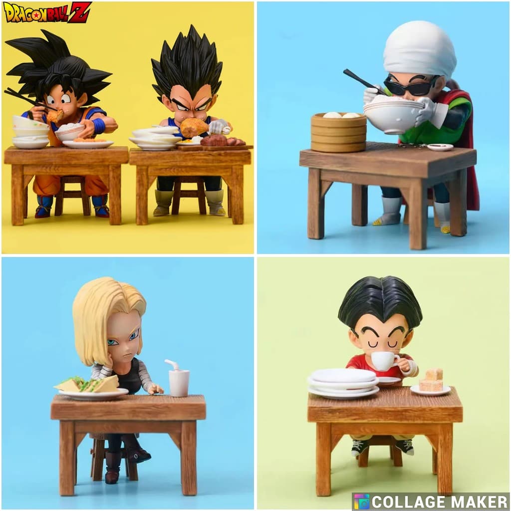 Mini diorama Vegeta Goku Gohan Android 18 8cm miniaturas Torneio Action Figure Dragonball Z GT Super Hero Sparking Zero