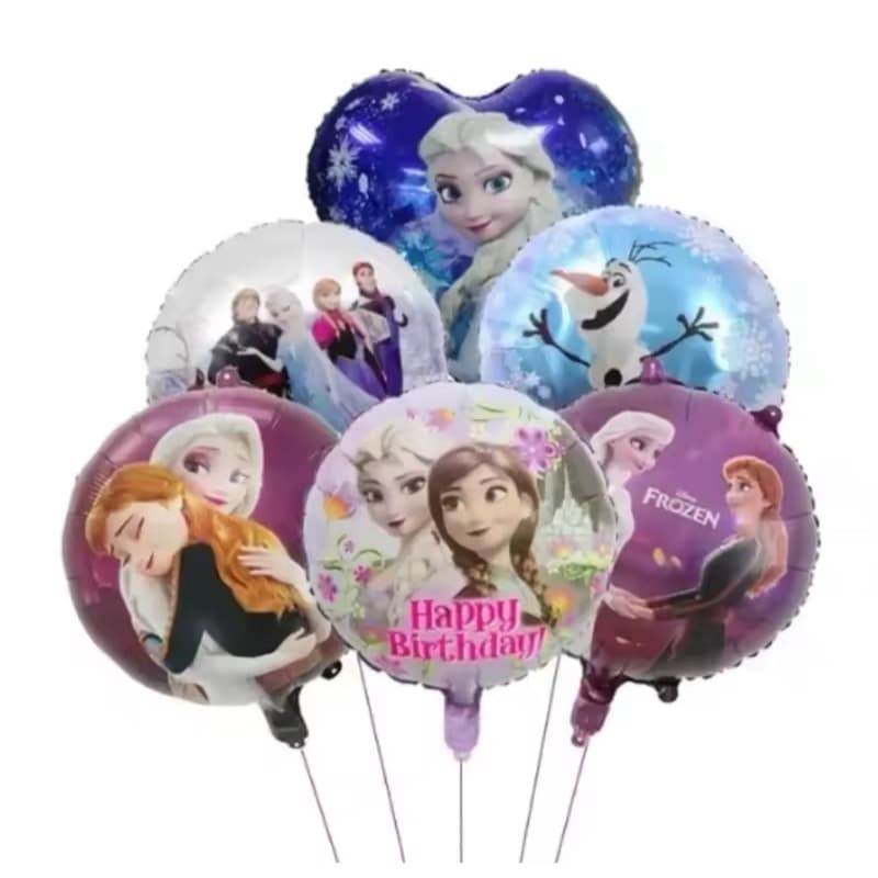 10pcs  Balão metalizado Frozen Elsa  para decoração de aniversário e festa