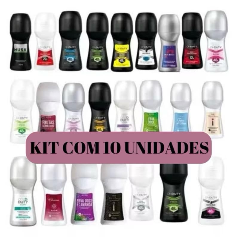 kit 10 rollon variados 50ml cada