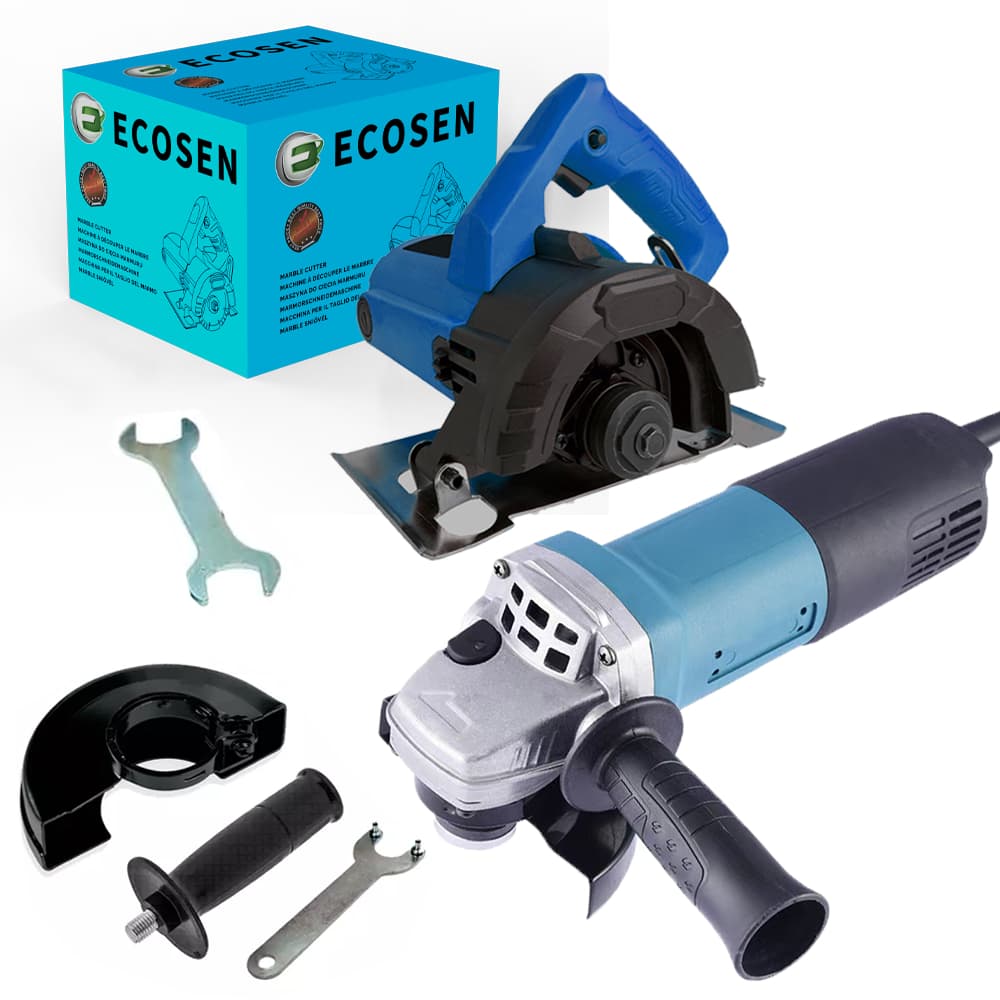110V Kit Ferramentas Serra Mármore Manual + Esmerilhadeira