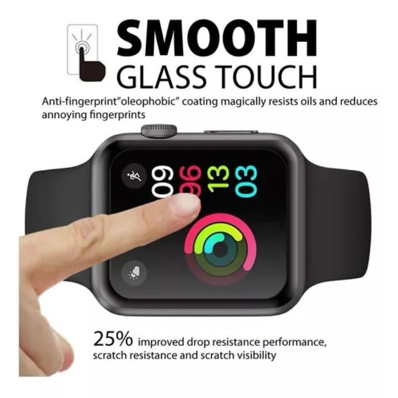 Película De Vidro Cola Líquida Uv Apple Watch 45 mm 42 mm 41 mm 40mm 38 mm Em Promoção