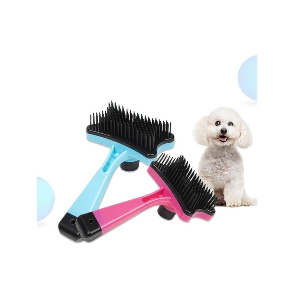 Kit 2 Rasqueadeira Escova Pet Autolimpante Tira Pelos Savana Pet
