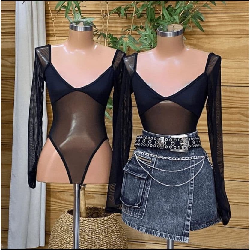 Body Maio Tule Forrado Blogueira