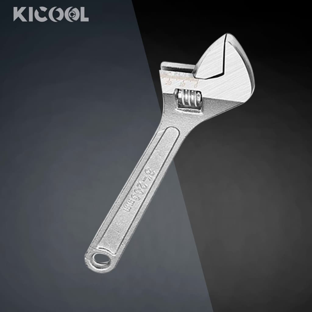 Chave Ajustável Inglesa 8 10  12 Polegadas 200mm Aço Universal