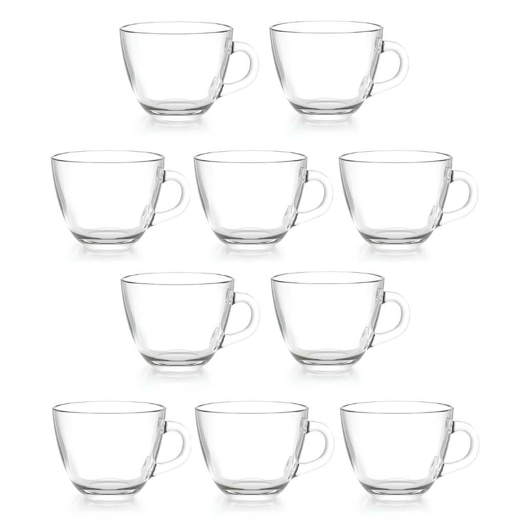 Jogo De Xícaras Café De Vidro 90ml Morocco Prince 10 Peças
