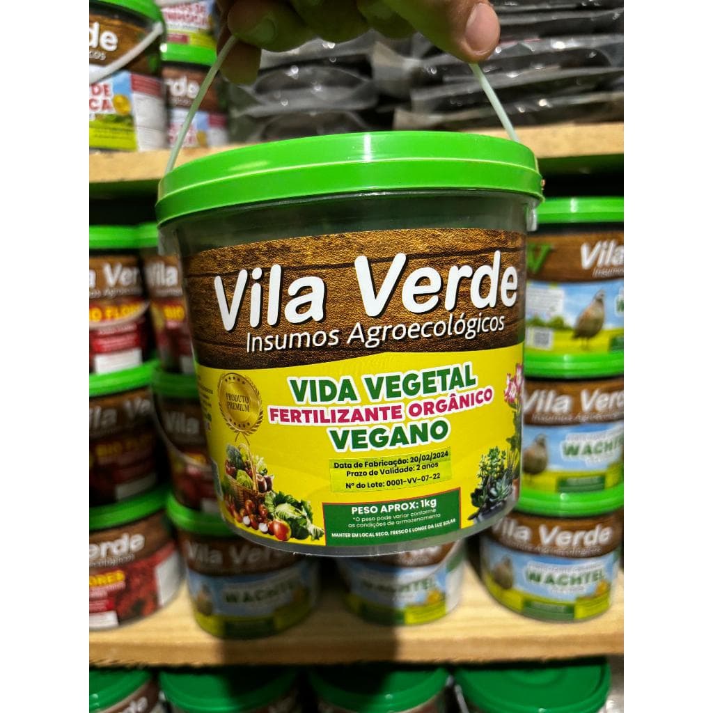 Fertilizante Vegano Natural – Com ervas, Cereais e Minerais, Explosão de vida para suas plantas! 1kg