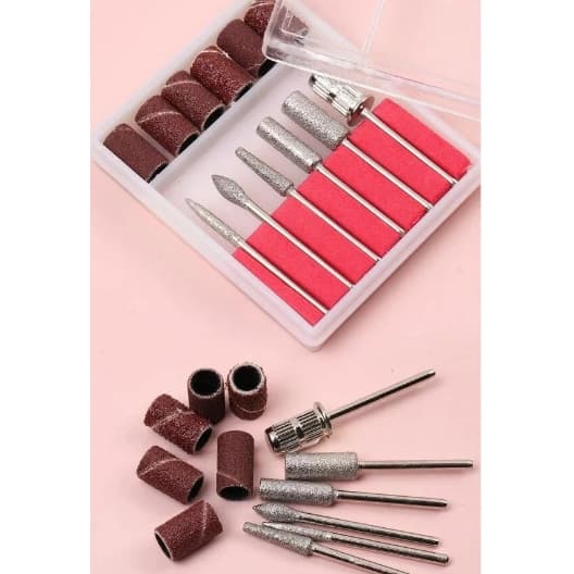 Kit 6 Brocas + 6 Lixas Para Lixa Elétrica