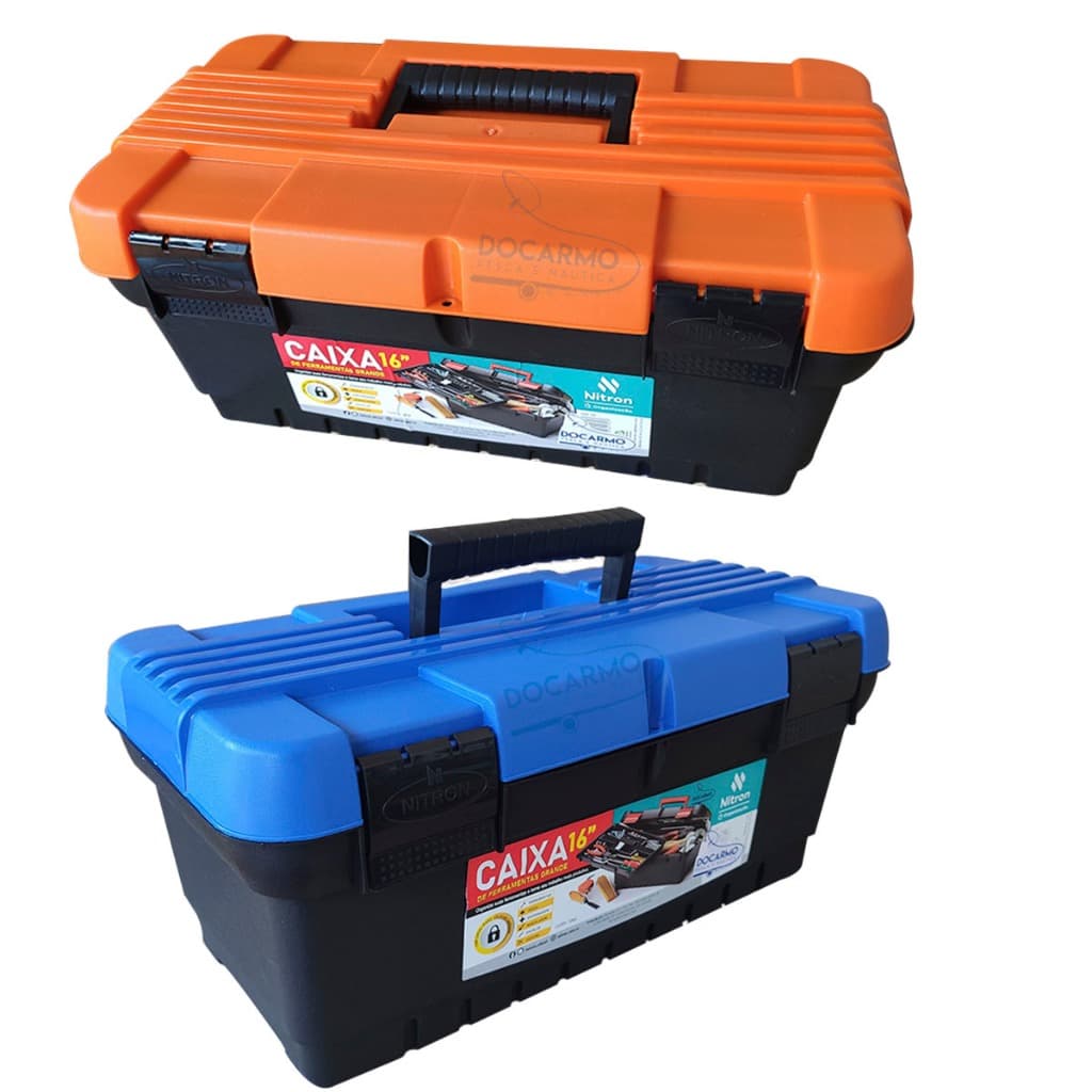 Kit 2 Caixa Maletas Pesca Caixa para Ferramentas  Caixa para Armarinhos Costuras  Bandeja Removível