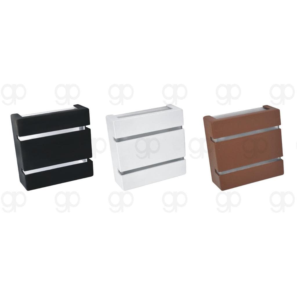 LUMINARIA ARANDELA SLIM 2 FRISOS 2 FOCOS -AREAS EXTERNA/INTERNA- PAREDE, FACHADA, MURO, JARDIM