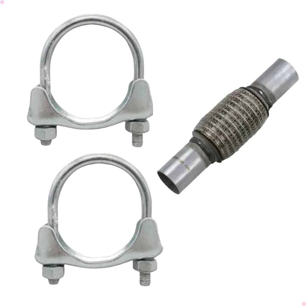 Flexível Tubo Universal Escapamento 2 Polegada + Abraçadeira