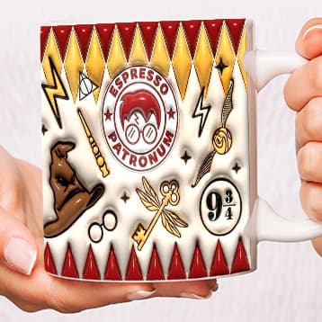 Caneca Personalizada Harry Potter Efeito 3D