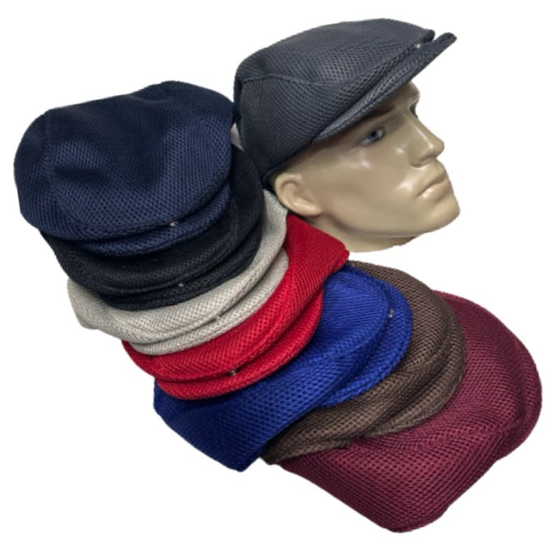 Boina Boné Masculina Moda Italiana Primavera Verão Tecido Leve e Respirável / Botão Frontal Unissex
