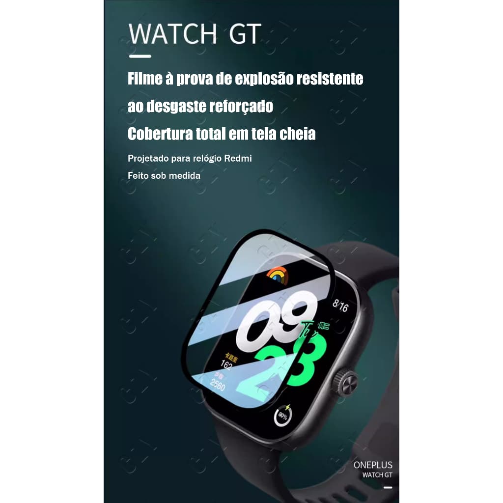 ATALHOBR Película Proteção de Gel Cerâmica 3D para Xiaomi Redmi Watch 5 lite/Redmi Watch 5 active